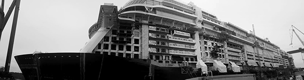 dry dock cruise ship build construction management